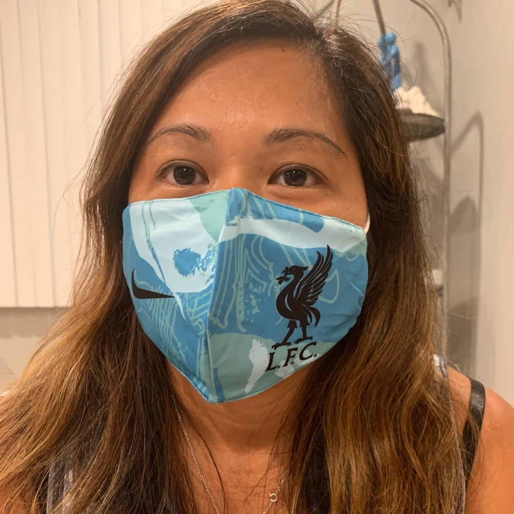 Liverpool F.C. Reusable Cotton Face Mask Blue